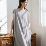 ライトグレー | フレンチスリーブマキシワンピース | Vita Felice