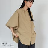 モカ | バルーン袖バンドカラーシャツ | Vita Felice