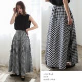 ギンガムチェックフレアマキシスカート | Vita Felice | 詳細画像5 