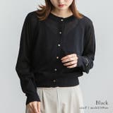 ブラック | 接触冷感シアーカーディガン | Vita Felice