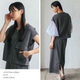 ノースリーブフロントジップベスト(セットアップ対応) | Vita Felice | 詳細画像8