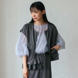 ノースリーブフロントジップベスト(セットアップ対応) | Vita Felice | 詳細画像9