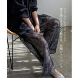 フラワーシアーメッシュサイドラインパンツ | Vita Felice | 詳細画像2 