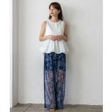 フラワーシアーメッシュサイドラインパンツ | Vita Felice | 詳細画像11 