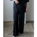 ブラック | リラックスプリーツパンツ | Vita Felice