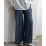 ブルー | リラックスプリーツパンツ | Vita Felice