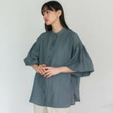 バンドカラーボリュームスリーブブラウス | Vita Felice | 詳細画像10 