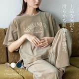 【No Rule No Line】プリントベロアトップス | Vita Felice | 詳細画像1 