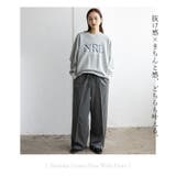 ピンストライプ センタープレスワイドパンツ | Vita Felice | 詳細画像4 