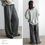 ピンストライプ センタープレスワイドパンツ | Vita Felice | 詳細画像9 