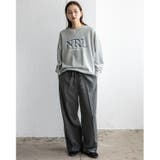 ピンストライプ センタープレスワイドパンツ | Vita Felice | 詳細画像11 