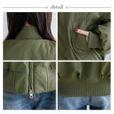 中綿ダブルジップブルゾン MA-1 | Vita Felice | 詳細画像14 