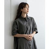 マーブルボタン2WAYロングシャツワンピース | Vita Felice | 詳細画像6 