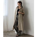 グレージュ | マーブルボタン2WAYロングシャツワンピース | Vita Felice