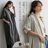 マーブルボタン2WAYロングシャツワンピース | Vita Felice | 詳細画像1 