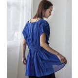 シアーギャザーペプラムブラウス | Vita Felice | 詳細画像6 