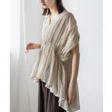 シアーギャザーペプラムブラウス | Vita Felice | 詳細画像9 