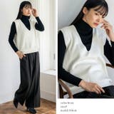 Vネックニットベスト | Vita Felice | 詳細画像9