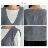 Vネックニットベスト | Vita Felice | 詳細画像12