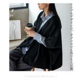 微起毛ノーカラーポンチョ | Vita Felice | 詳細画像4 