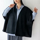 微起毛ノーカラーポンチョ | Vita Felice | 詳細画像7 