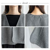 微起毛ノーカラーポンチョ | Vita Felice | 詳細画像16 