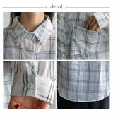 チェック柄シアールーズシャツ | Vita Felice | 詳細画像14 