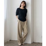 ストレッチシアークルーネック長袖トップス | Vita Felice | 詳細画像6 