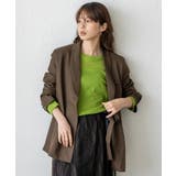 ストレッチシアークルーネック長袖トップス | Vita Felice | 詳細画像8 