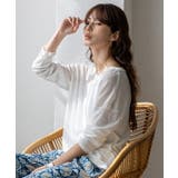 ストレッチシアークルーネック長袖トップス | Vita Felice | 詳細画像9 