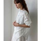 フラワージャガードシアーオーバーシャツ | Vita Felice | 詳細画像11 