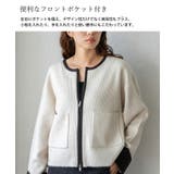 配色袖口ジップニットカーディガン | Vita Felice | 詳細画像15