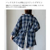 バッグスリットチェックシャツ | Vita Felice | 詳細画像12 