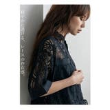 レースシアー半袖ルーズシャツ | Vita Felice | 詳細画像3