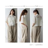 レースシアー半袖ルーズシャツ | Vita Felice | 詳細画像16