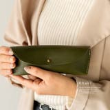 カーキ | 【日本製】本革メガネケース | Vita Felice