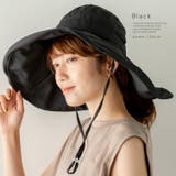 ブラック | ロングテールツバ広ハット | Vita Felice