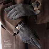 グレー | リボンベルト付き手袋(スマホ対応) | Vita Felice