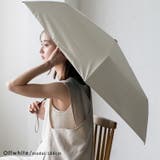 オフホワイト | 晴雨兼用折りたたみ傘（親骨60cm/トート型傘袋） | Vita Felice