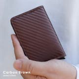 カーボンブラウン | スキミング防止機能付きスライドカードケース | Vita Felice