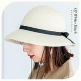 オフホワイトブラック | ペーパーブレードキャペリンハット | Vita Felice