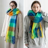 モヘアタッチチェック大判ストール | Vita Felice | 詳細画像12 