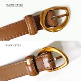 ニュアンスメタルバックル本革ベルト | Vita Felice | 詳細画像10 