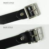 スクエアシルバーバックル本革ベルト | Vita Felice | 詳細画像10 