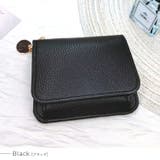 ブラック | チャーム付きスリム財布 | Vita Felice