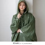カーキ | 軽やかレインポンチョ | Vita Felice