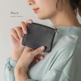ブラック | レザーL字ファスナーミニ財布 | Vita Felice
