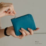 ブルー | レザーL字ファスナーミニ財布 | Vita Felice