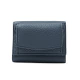 ダークブルー | 【スキミング防止】本革スクエアミニウォレット | Vita Felice