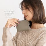 グレーベージュ | 【スキミング防止】L字ファスナースリムミニウォレット | Vita Felice